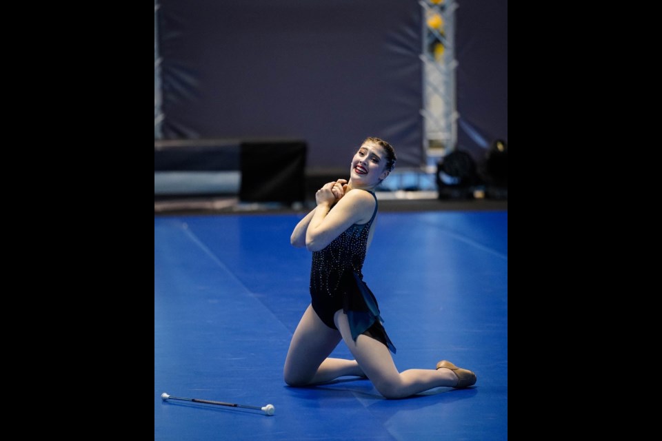 Airdrie baton twirler Brooke Mauro competed at the world championship in the junior freestyle category. 