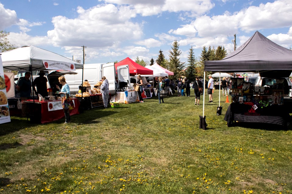 The Airdrie Farmer's Market kicked off its summer season at Jensen Park on June 1.