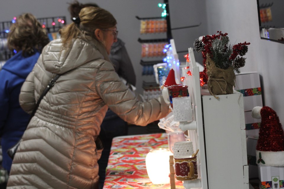 A blizzard was raging outside, but Christmas warmth was still inside at Airdrie Christmas Market on Nov. 5 at the Town and Country Centre.