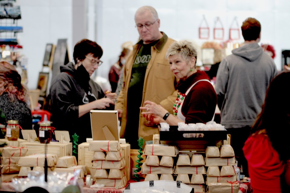 It was a busy day at the Balzac Christmas Market on Saturday at the Gym 4031 on Wagon Wheel Blvd. in Balzac.