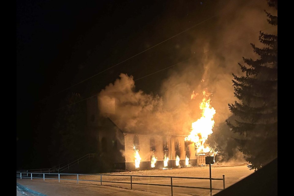 Airdrie Integrated Rural RCMP investigating arson of Beiseker Seventh Day Adventist Church.