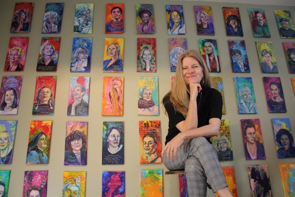 Airdrie Public Library will be showcasing local artist Veronica Funk's 'Extraordinary Women' exhibit from November to January 2023. 
