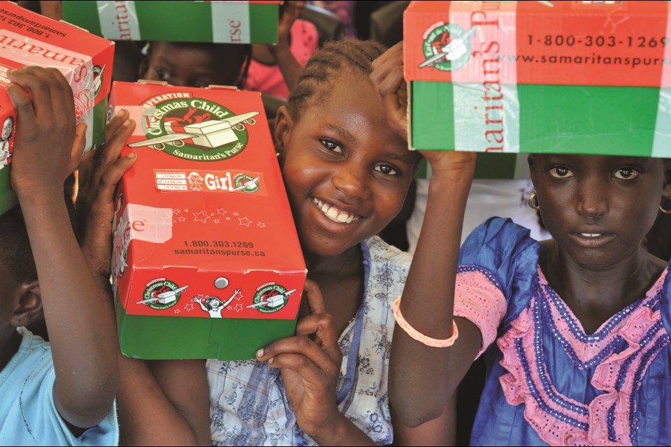Airdrie residents packed a total of 2,196 shoeboxes for Operation Christmas Child last year for children in need across the world.