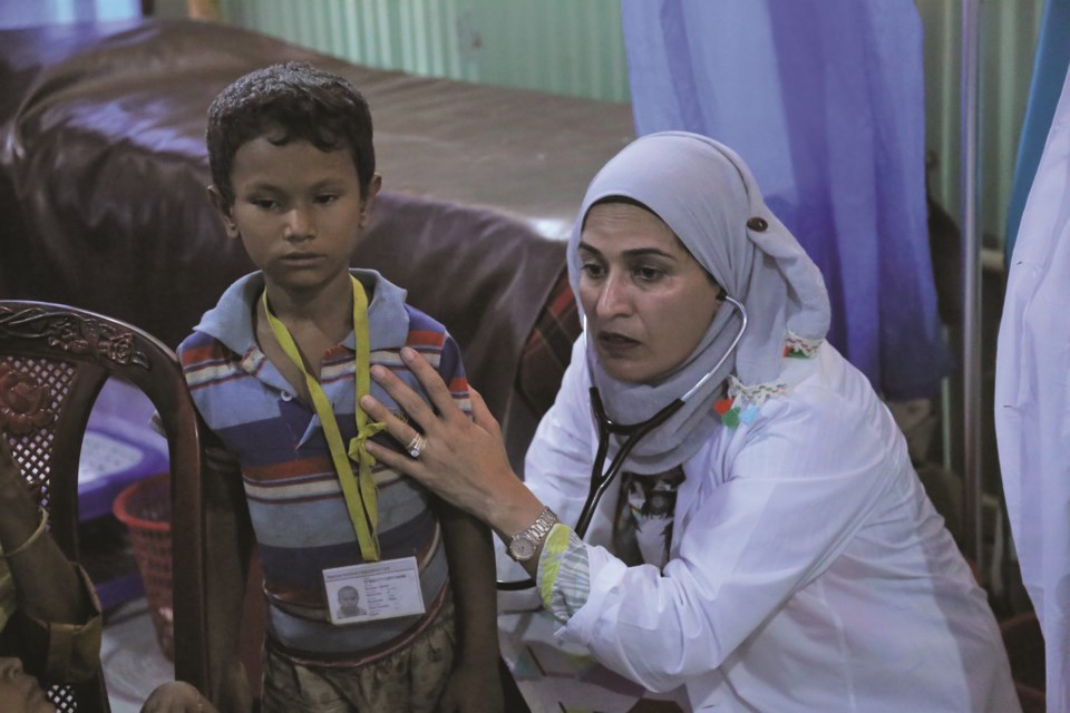 Dr. Fozia Alvi has recently opened up a medical clinic in support of Rohingya refugees in Bangladesh. 