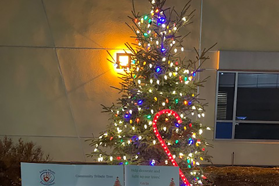 The Airdrie Health Foundation has added a Christmas tree both inside and outside the Airdrie Urgent Care Centre, where people can donate to decorate the tree with ornaments.