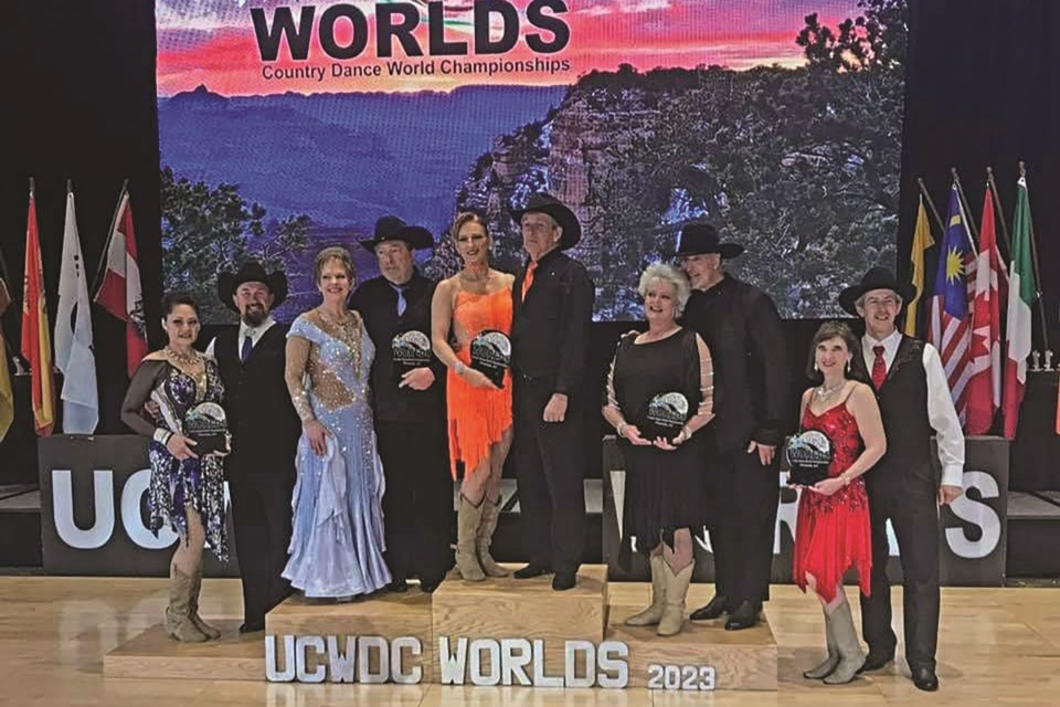 Airdrie residents competed at the 2023 Country Dance World Championships in Phoenix, Arizona from Jan. 1 to 8. 