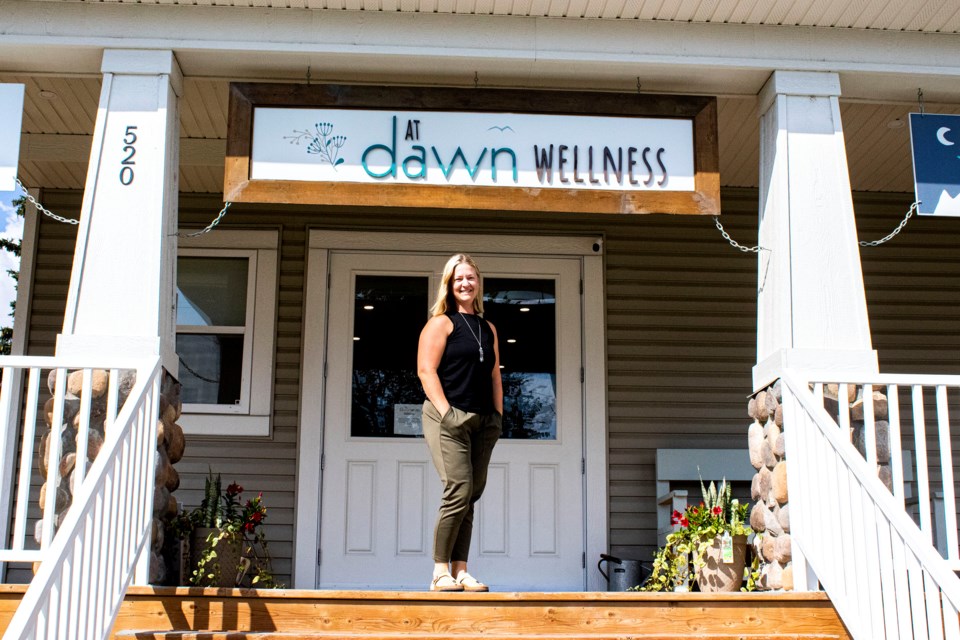 Dawnie McElligott, the owner of At Dawn Wellness, won the gold Best of Airdrie award for day spa and massage therapy. 