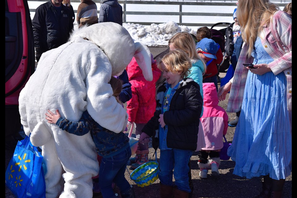 The annual Delacour Easter Egg hunt, organized by the Delacour General Store, saw kids and parents visited by the Easter Bunny on March 30 at the Delacour Community Hall. Kids partook in an outdoor egg hunt, while inside a bouncy house, colouring and cookie decorating stations let kids participate in the Easter fun. 