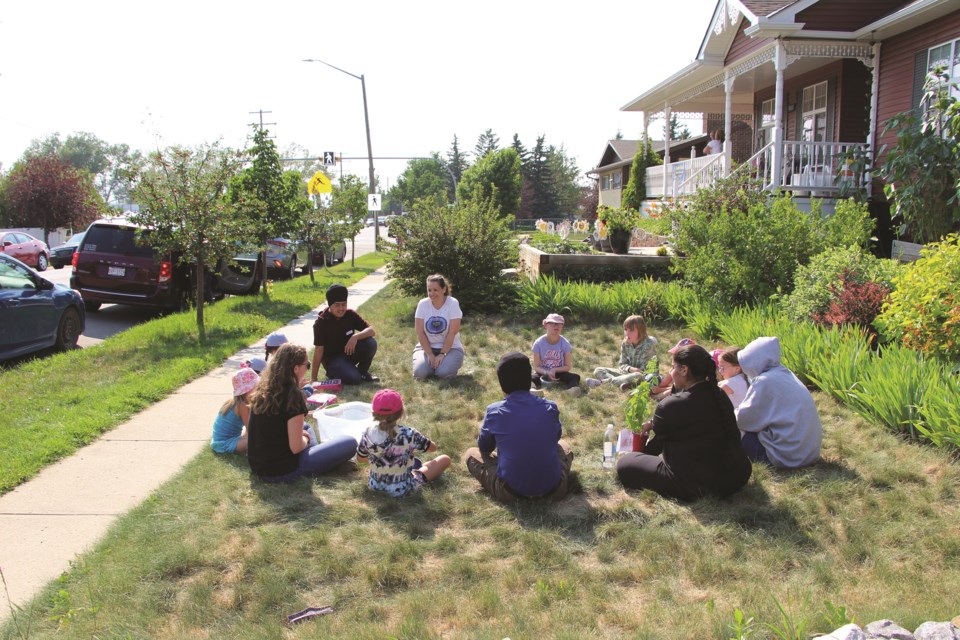 The Junior Youth Spiritual Empowerment Program of the Airdrie Baha'i community have put together a children's garden to help foster life skills in adolescents. 