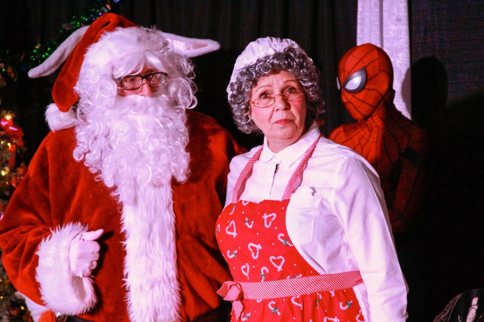 Andy LePage and Sheilah Rissling played the roles as Mr. and Mrs. Claus in the play Finding Claus by Nose Creek Players