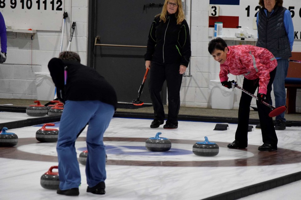 The 8th annual Grannyspiel took place at the Airdrie Curling Club Nov. 18. Teams competed on the ice and door prizes and raffles were handed out to lucky winners. 