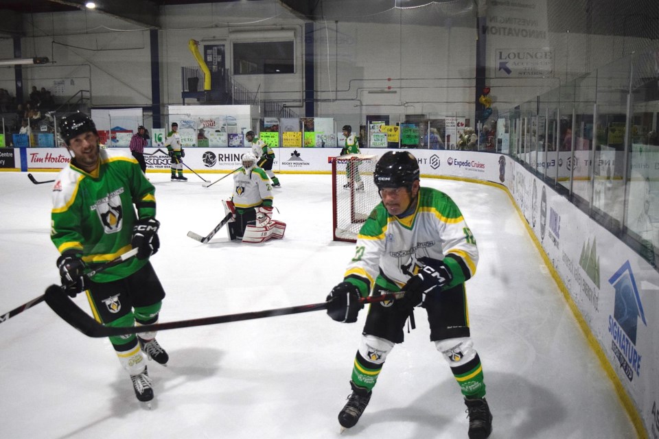 The Hockey Marathon for Kids began on April 5 and 40 players have participated in the 190 plus of continuous hockey that has been played at the Chestermere Rec Centre. The game ends on April 16, making the game 262 hours long. As it stands, the Marathon has raised  $877,124 (April 14) for the Alberta Children's Hospital. 