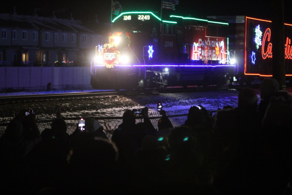 The CP Holiday Train made a much anticipated return to the community on Dec. 10 after a two year hiatus. 