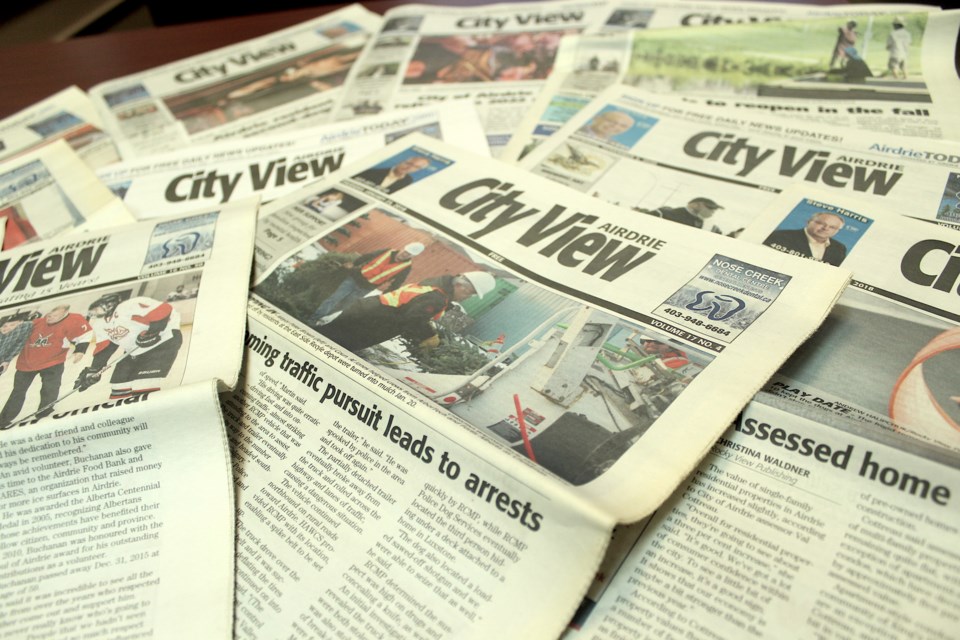 The Airdrie City View has been publishing local news every week for the last 20 years.