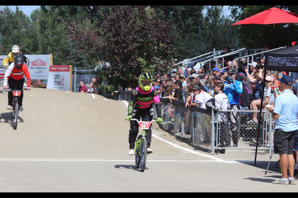 The Airdrie BMX Association held a well-attended Provincial 5 and 6 Champion competition on Aug. 12. The event featured some high-flying thrills and great racing.