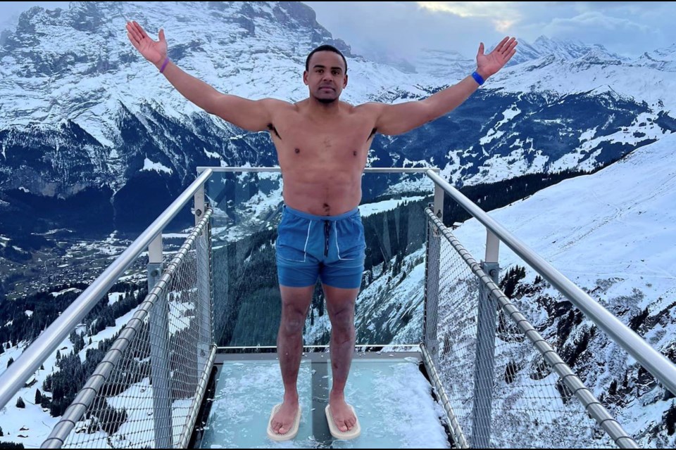Swiss trainer and coach Andre Belibi is going to stage a 30-minute ice batch challenge in Airdrie on Feb. 28 to raise awareness of Autism Spectrum Disorder and prepare for an ice-immersion world record attempt later this year.