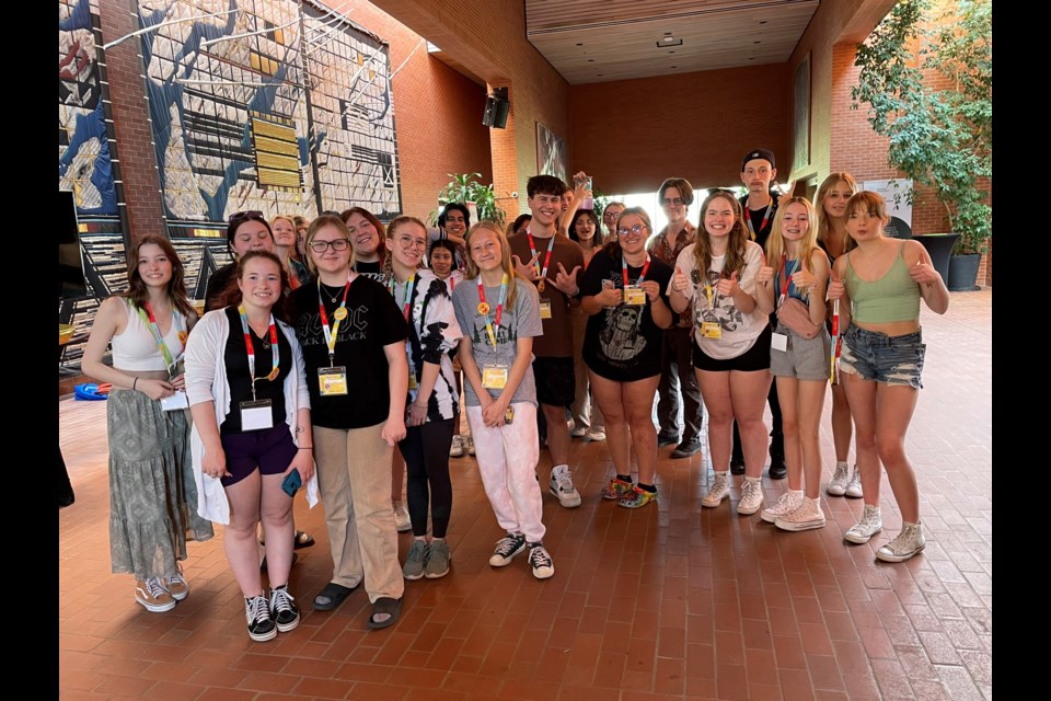 Three-dozen W.H. Croxford High School students took part in Drama Fest 2023 in Red Deer last week.