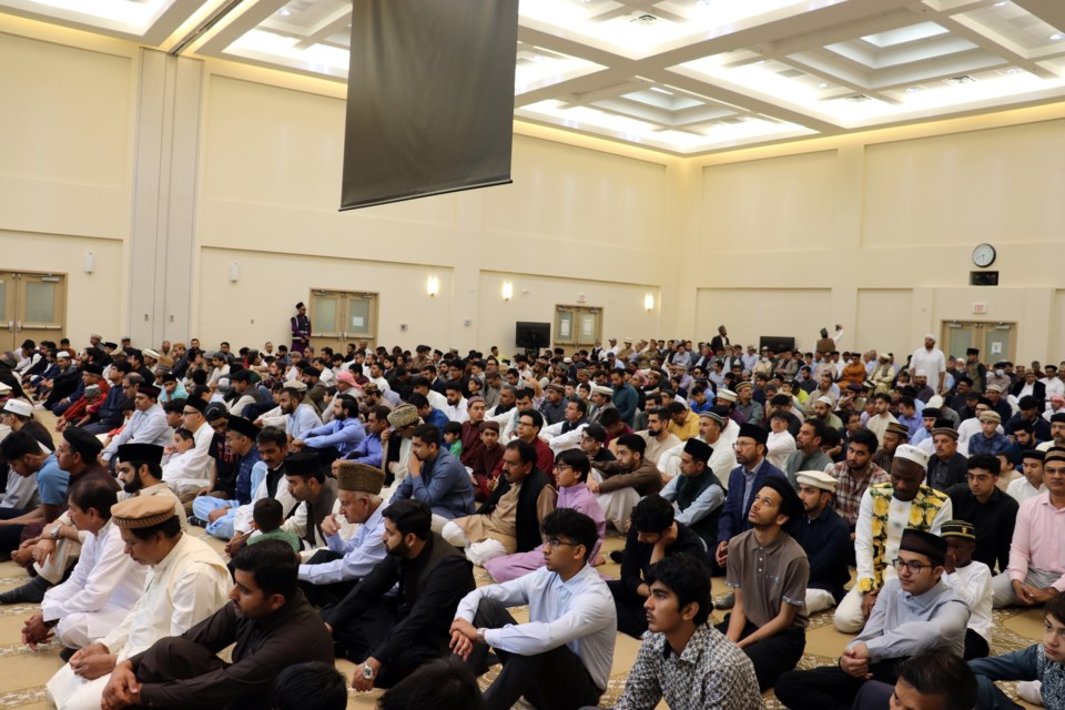 Thousands of Muslims gathered to worship and pray in harmony at the Baitun-Nur Mosque Ahmadiyya Jamaat in Calgary on Wednesday to observe the Islamic holiday of Eid al-Adha.