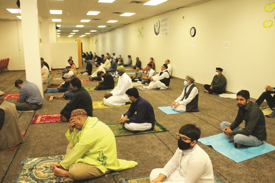 The Airdrie Islamic Centre held a socially distanced prayer service to celebrate Eid Al Adha in July 2021.