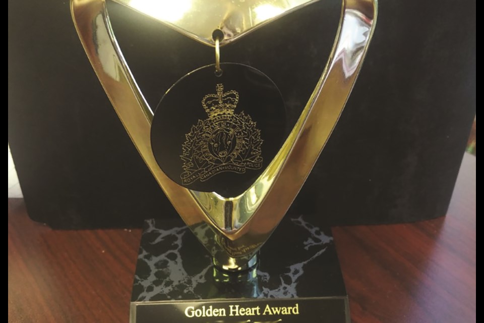 For 2020, the Airdrie and District Victims Assistance Society's annual Golden Heart Award was shared by all 23 of the charity's volunteers.