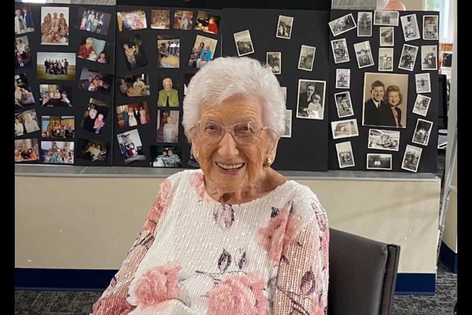 Airdrie resident Hilda Pelzer celebrated her 100th birthday along friends and family on July 3.