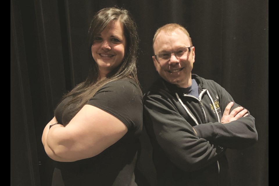 After attending high school and university together, Airdrie theatre artists Laurel Oneil and Chris Stockton are working together for the first time in their professional careers. Photo: Submitted/For Airdrie City View