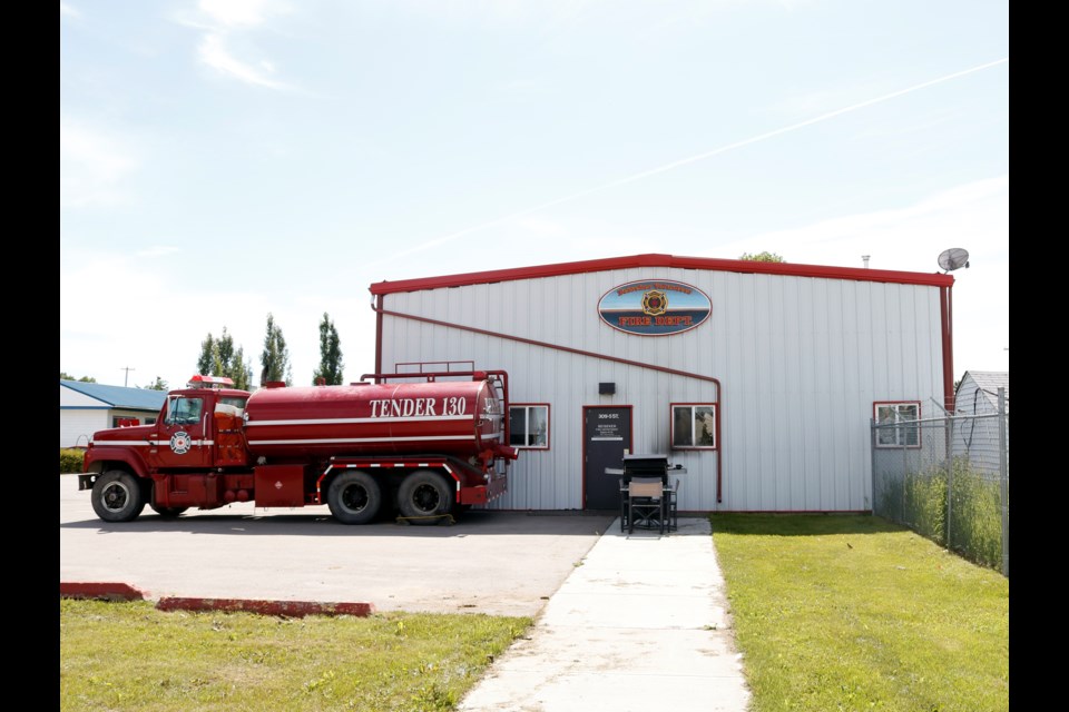 A new program at the Beiseker Volunteer Fire Department ensures the fire hall is manned 24/7 by firefighters from across the province. 
Photo by Nathan Woolridge/Rocky View Publishing