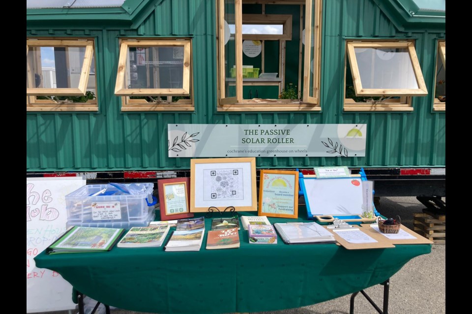 The Passive Solar Roller set up for a day of programming
