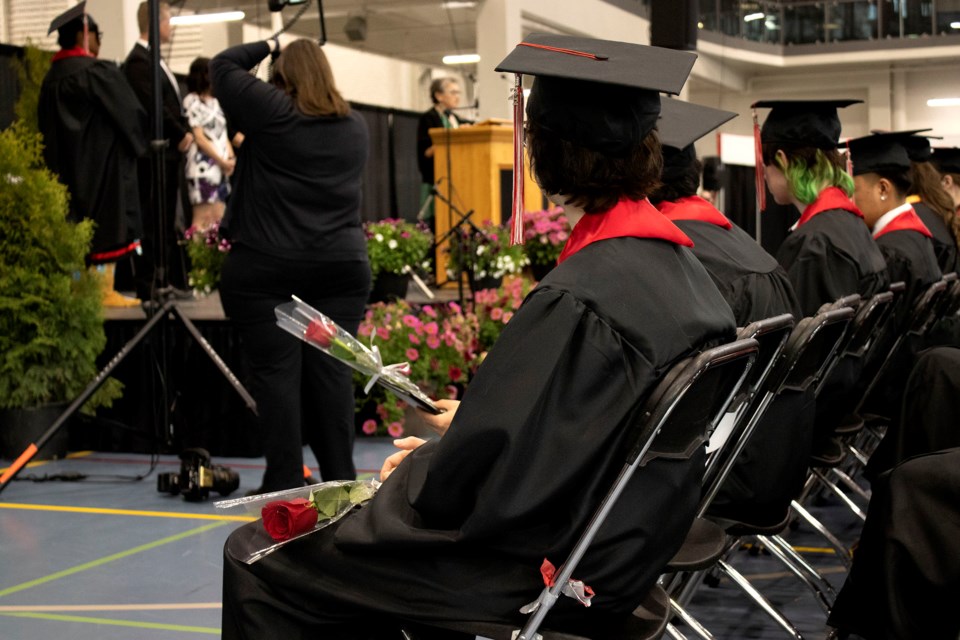 Grade 12 students from Rocky View Schools' Summit Trails Online High School celebrated their graduation on May 25 at a convocation ceremony in Airdrie. 