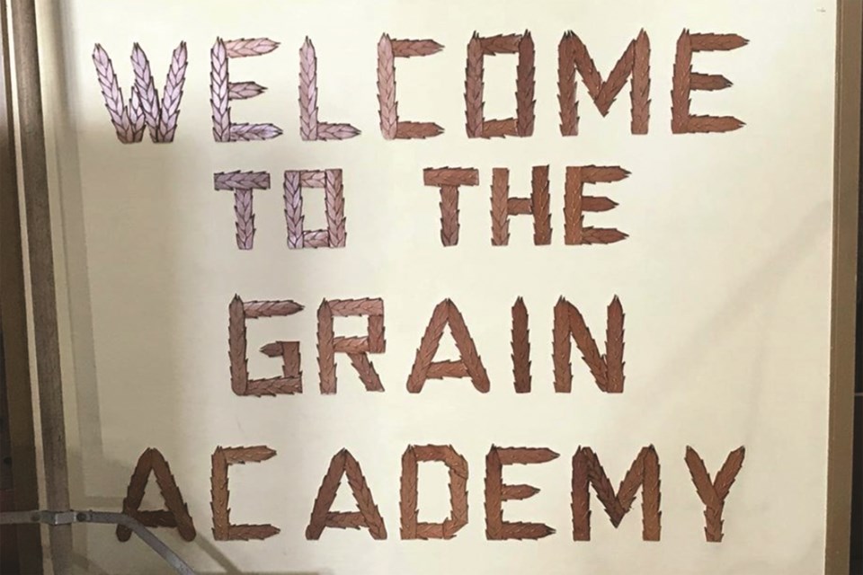 A sign welcomes visitors to the Grain Academy at its new home within Pioneer Acres. Photo Submitted/For Rocky View Weekly.
