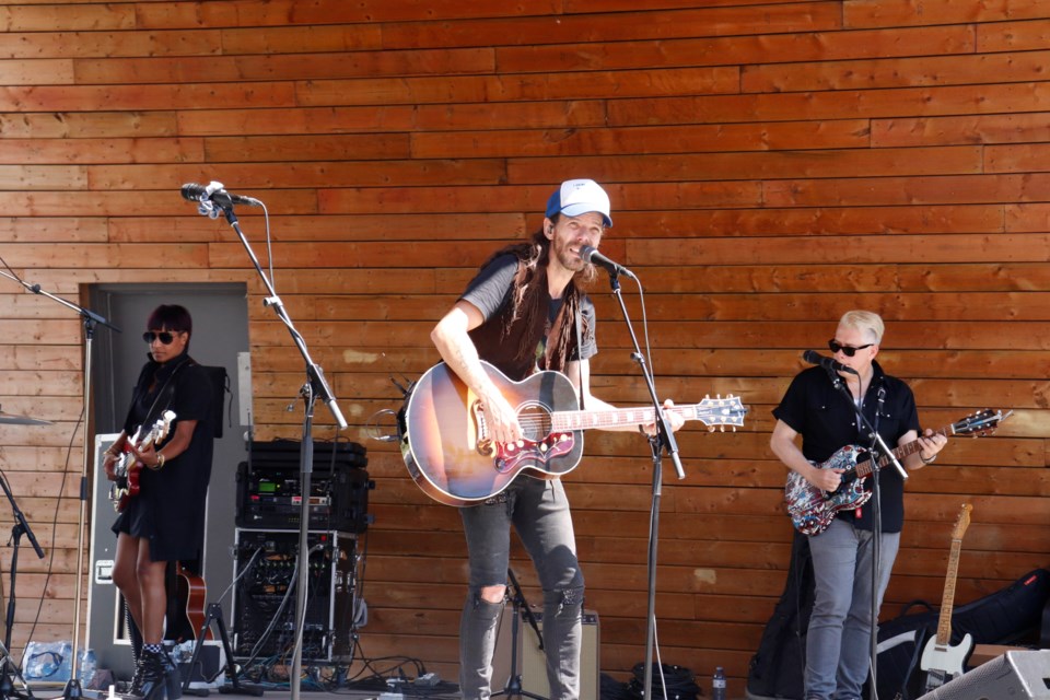 Airdrie's open-air Canada Day concert in Nose Creek Park included performances from local musician Kyle McKearney and popular country band Nice Horse, which includes former Airdrie resident Katie Rox. 