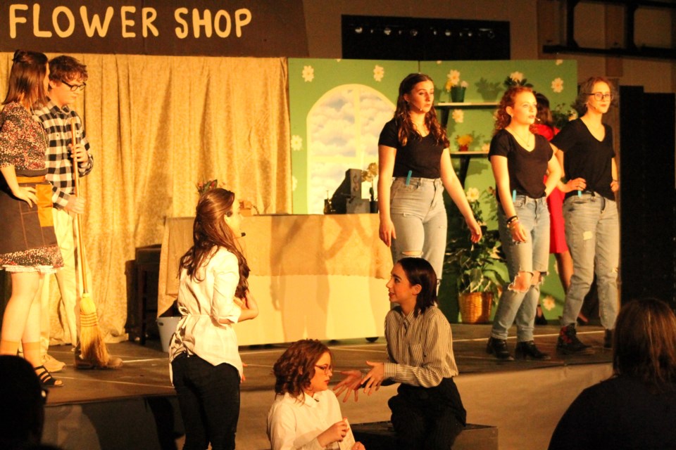 Students of W.G. Murdoch School's drama department put on a rousing iteration of 'Little Shop of Horrors' on April 4 in the school's gymnasium.