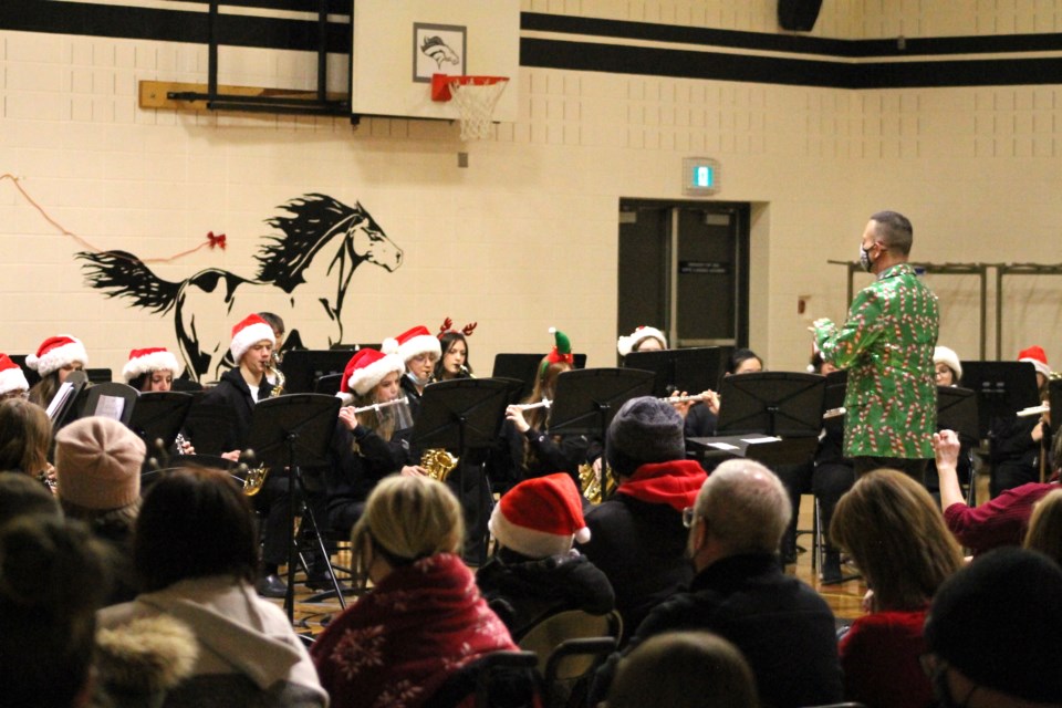 The George McDougall High School band program hosted their first live concert in two years on Dec. 16, bringing back the school's annual Christmas concert.