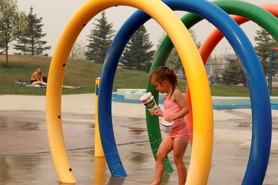 The Airdrie Splash Park in Chinook Winds Regional Park officially opened to the public for the first time this year on May 20.