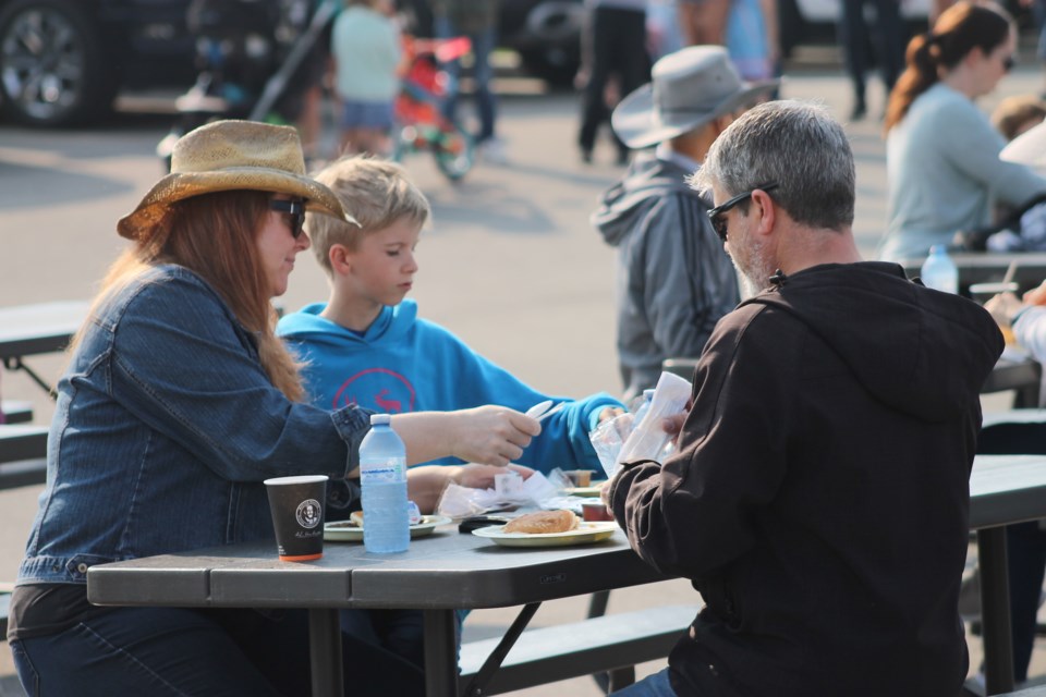 Cochranites came out in droves for some tasty pancakes and sausages at the Cochrane Toyota and Dodge's combined pancake breakfasts, which also included live music and face-painting.
