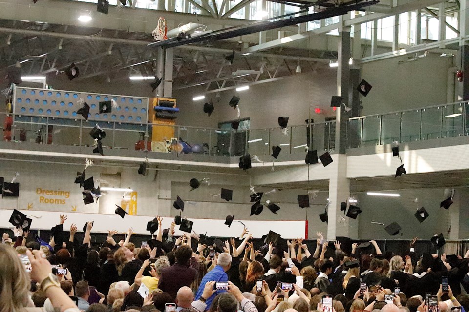 George McDougall High School's Class of 2023 celebrated their impending graduation during a convocation ceremony at Genesis Place Recreation Centre on May 26.