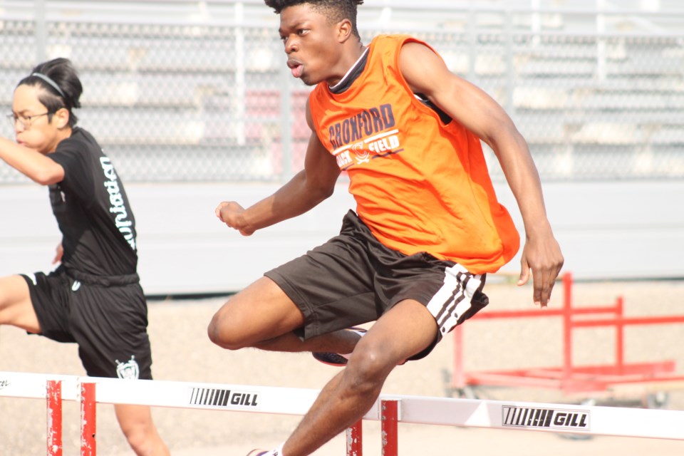 Plenty of Airdrie's high-school student athletes were in action on May 28 at the South Central Zones track and field championships, hosted at Foothills Park in Calgary.