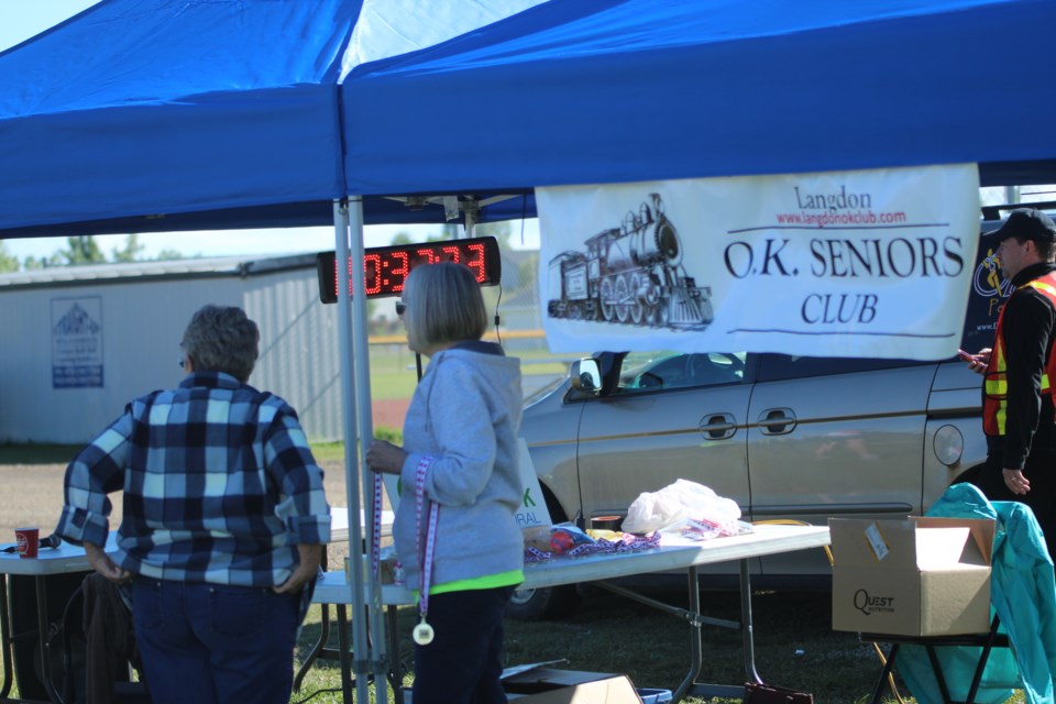 The Langdon Walk/Run is a yearly event, organized by the Langdon OK Club. 
Photo by Scott Strasser/Rocky View Publishing. 