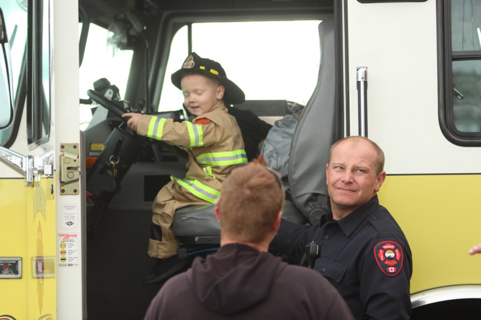 As a part of its activities for Fire Prevention Week, the Airdrie Fire Department hosted its Fire Safety Day Oct. 5 at the Chinook Winds station. Photo by Scott Strasser/Rocky View Weekly