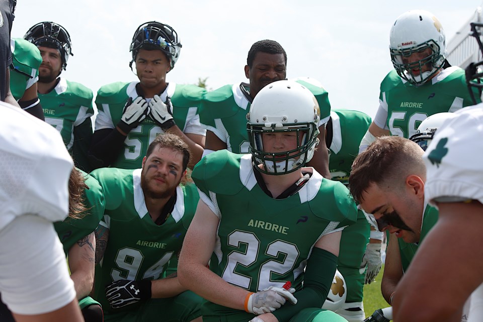 The Airdrie Irish men's football team played an inter-squad scrimmage on May 27 as they prepare to kick off the 2023 AFL season this weekend.