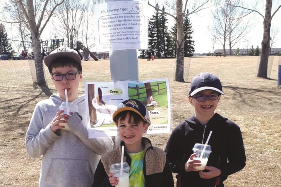 Airdrie Public Library's Story Walk is now available for families to enjoy when strolling through Nose Creek Regional Park.