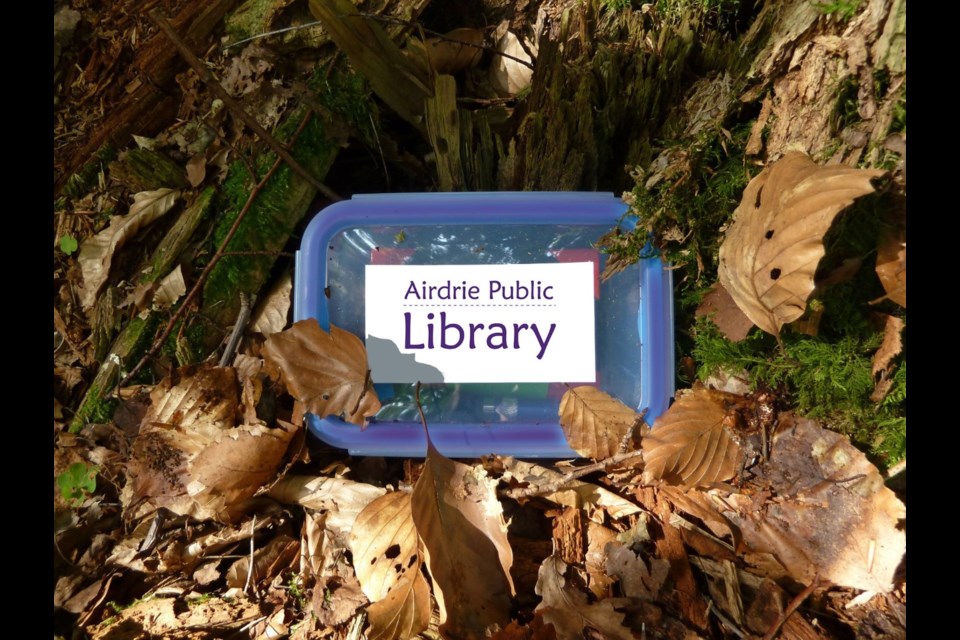 Airdrie Public Library is bringing back 'caching' – a scavenger hunt activity that challenges Airdronians to locate three boxes hidden around the city.