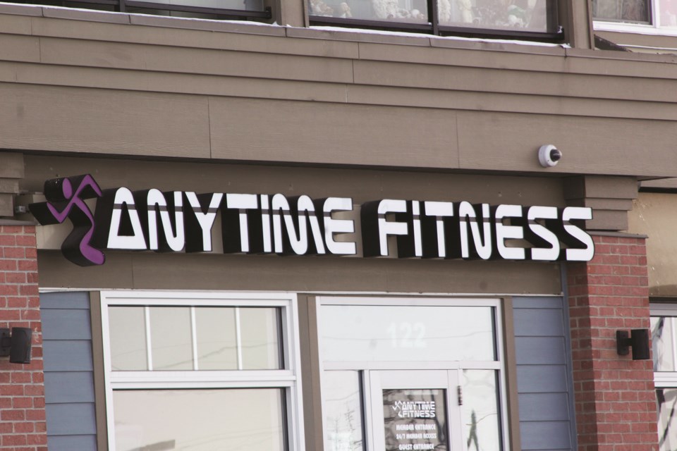 Anytime Fitness Airdrie was issued a notice of closure by AHS for remaining open during the COVID-19 pandemic. 
Photo by Ben Sherick/Airdrie City View