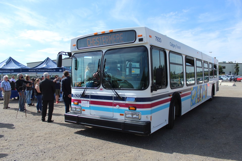 Calgary Transit's MAX Purple BRT line is now offering service in Chestermere.