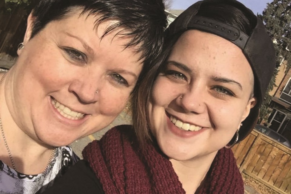 Shawna Taylor (left) is the founder of Here Together, a support group for families dealing with substance use disorders. She started the group in response to her daughter Kenedee's fentanyl addiction.