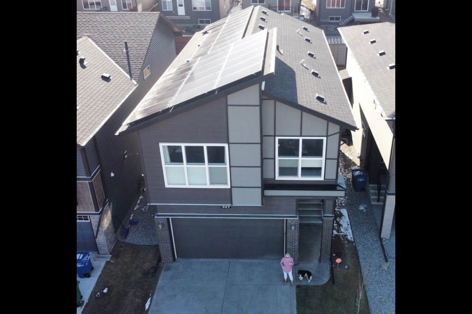 Adrian Bollard's near-net-zero home in Airdrie will be open to visitors this Saturday who are interested in learning more about household energy efficiency.