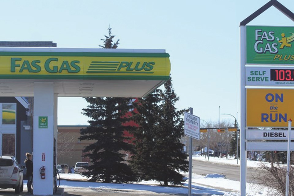 The Fas Gas Plus on Main Street was the site of an armed robbery Dec. 12. File photo/Airdrie City View.