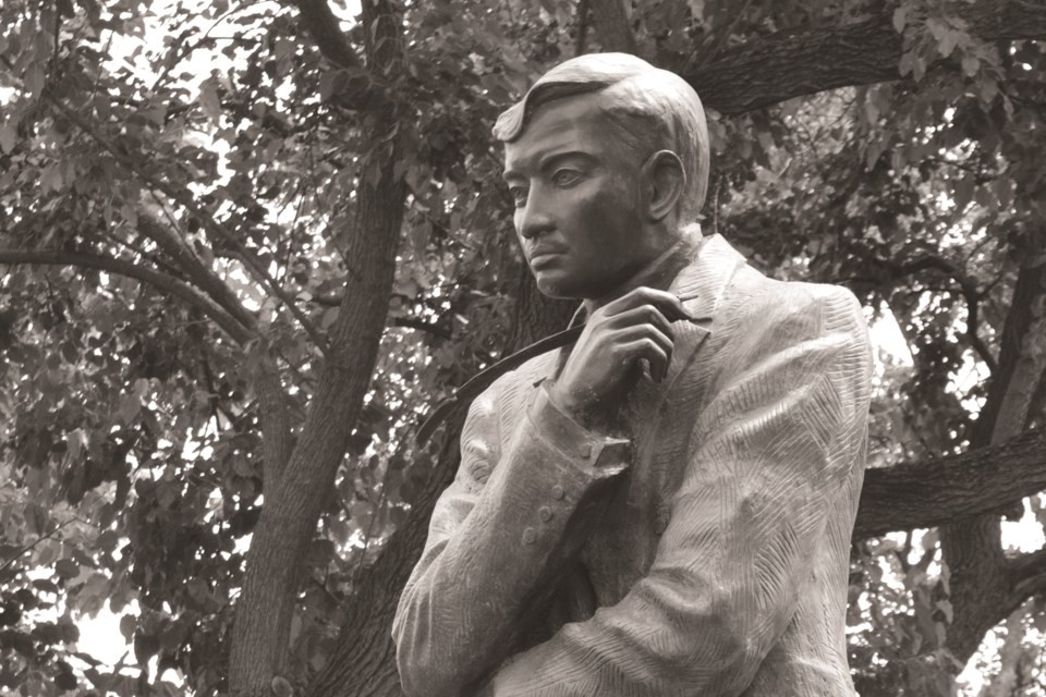 A statue of Filipino hero Dr. Jose Rizal. The Philippine Consulate General in Calgary is offering to donate a bust of the national icon to the City of Airdrie. The monument would be located in Nose Creek Regional Park, but the Airdrie Festival of Lights Society has some issue with the statue's proposed location.