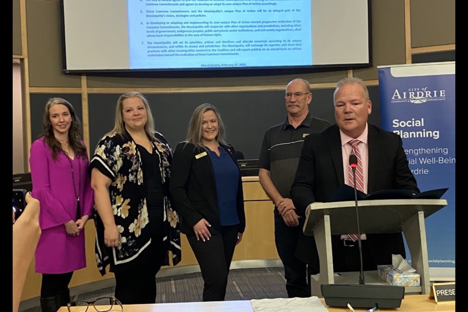 The City of Airdrie held a ceremony last Friday to formally signify joining the Coalition of Inclusive Municipalities.