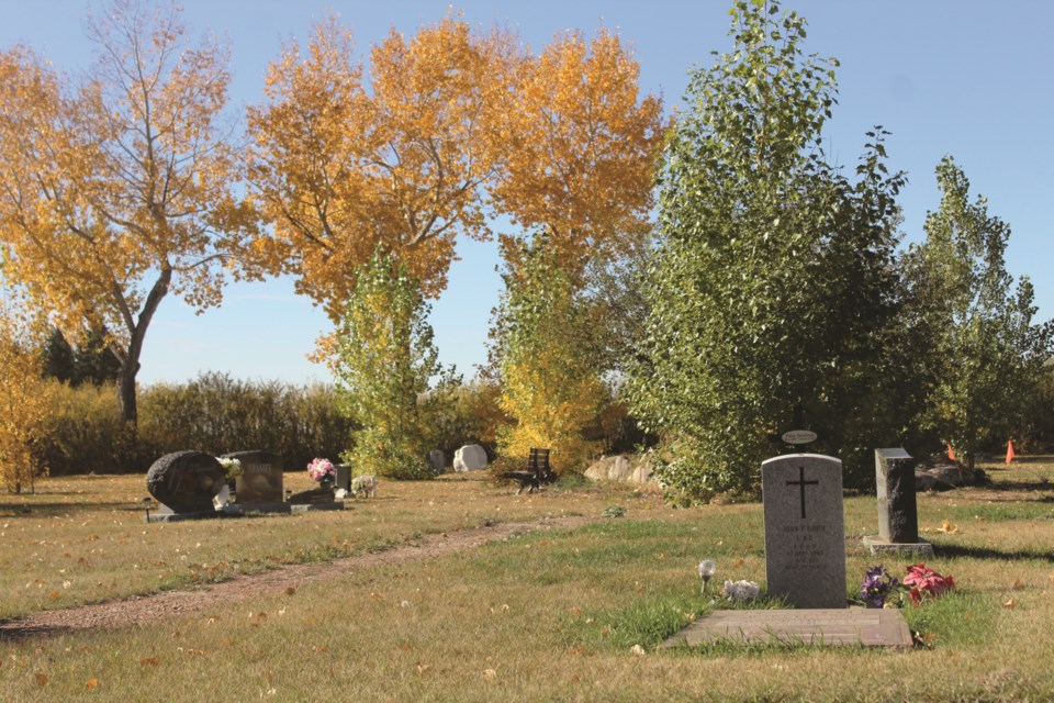 Irricana's cemetery, which is more than 100 years old, will be beautified in the next few years. Photo by Scott Strasser/Rocky View Weekly.